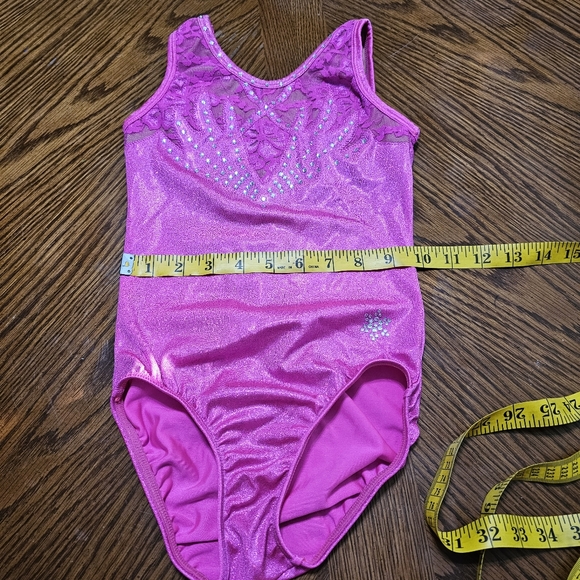 Snowflake Designs Pink Sparkle Leotard - Picture 5 of 7